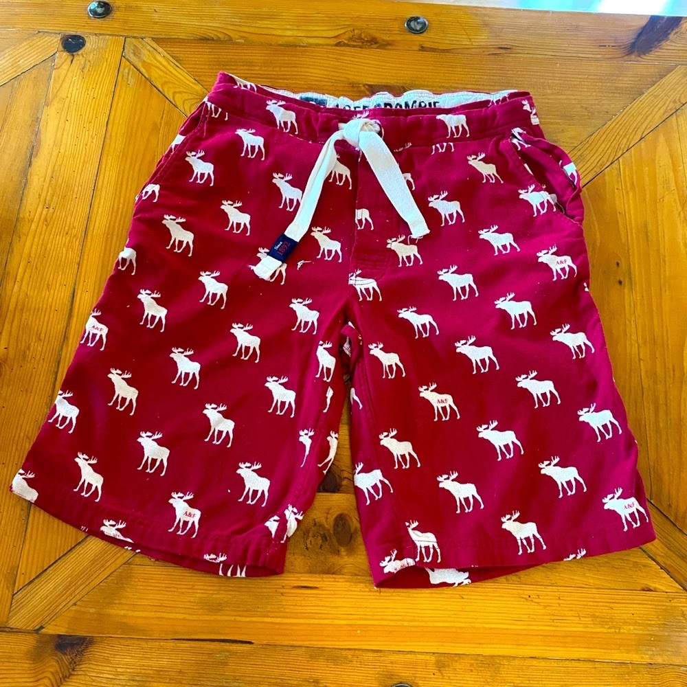 Mens Abercrombie & Fitch Moose Print lounge Shorts